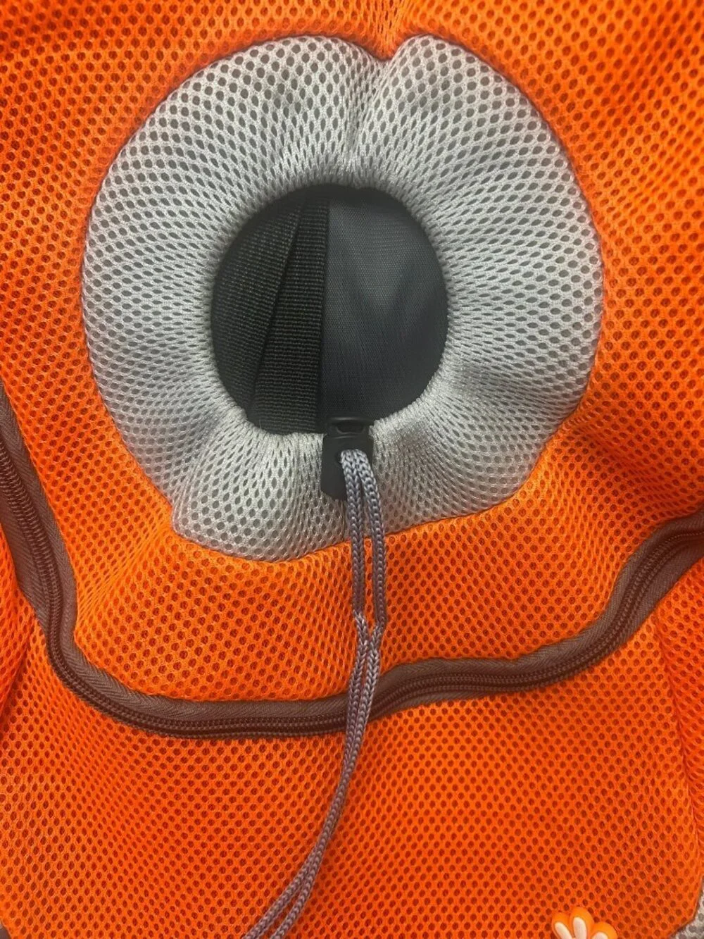 AGPet Pet Carrier Backpack Orange/Gray Mesh Size XL – Brand New With Tags